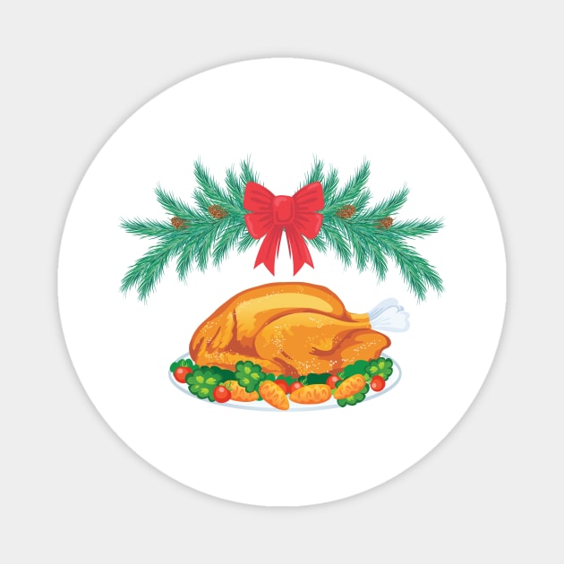 Holiday Dinner! Magnet by SWON Design